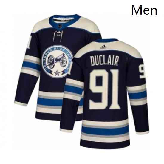 Mens Adidas Columbus Blue Jackets 91 Anthony Duclair Premier Navy Blue Alternate NHL Jersey